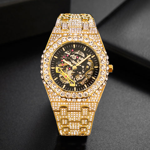 Full Diamond Automatic Hollowing Mechanical Watch