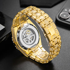 Full Diamond Automatic Hollowing Mechanical Watch