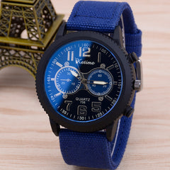 Men's classic blue sports watch