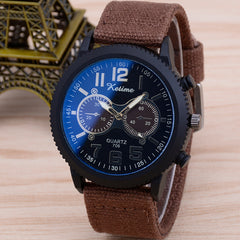 Men's classic blue sports watch